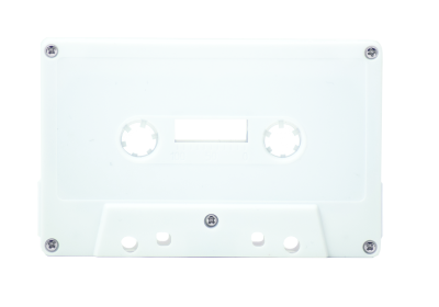 White Cassette Shell Tab Out